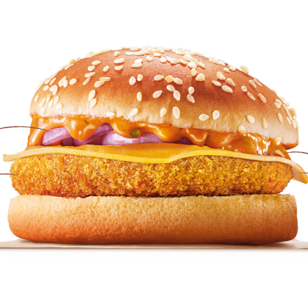 Crispy Veg with Cheese Burger